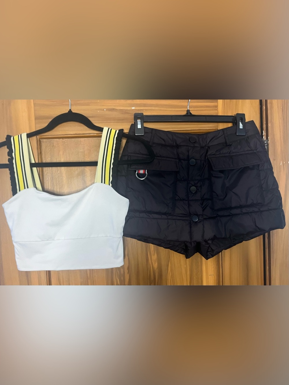 Bundle Black Quilted Women's Skorts and Free People Time out Tank